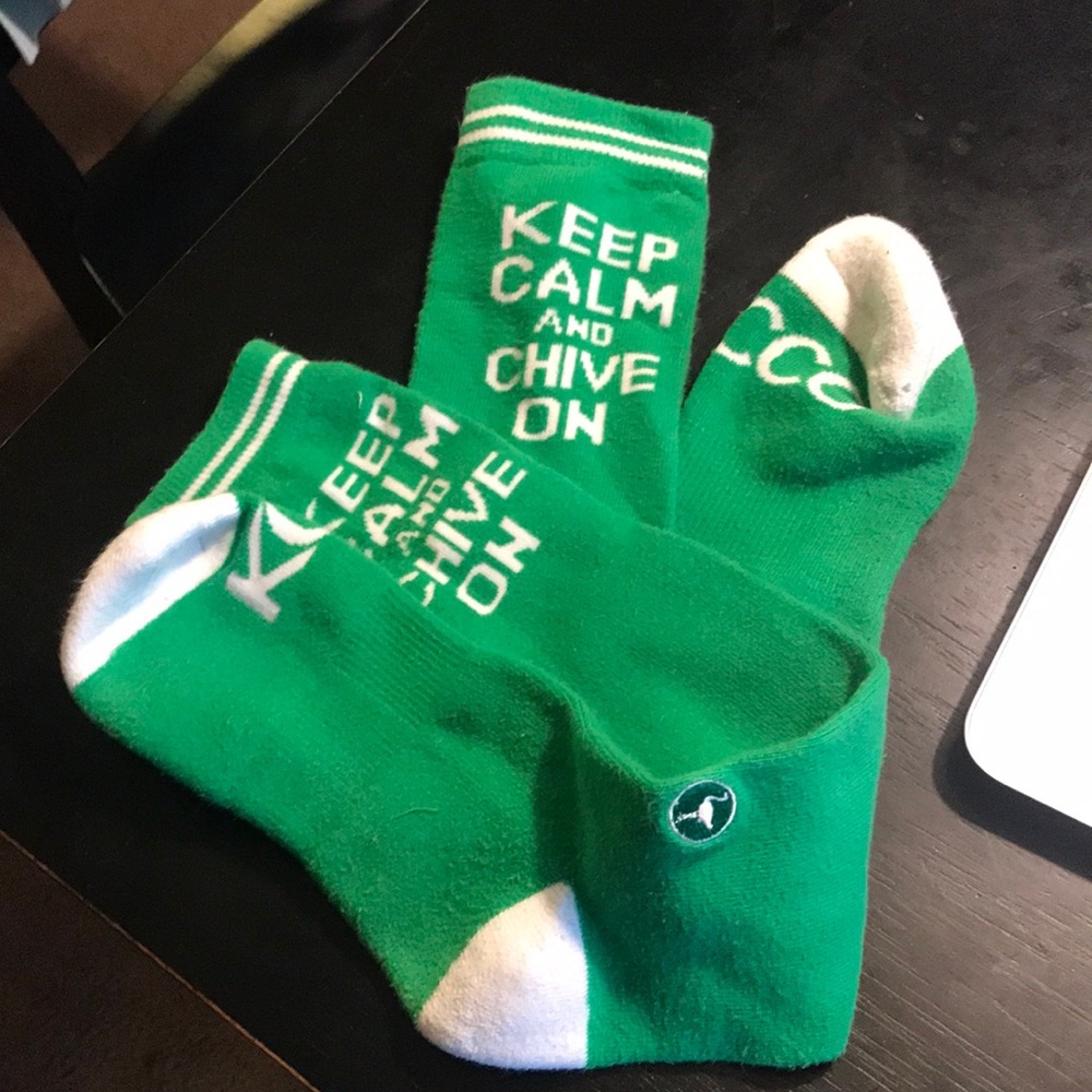 Chive socks, fits women’s shoe sizes 6-10
